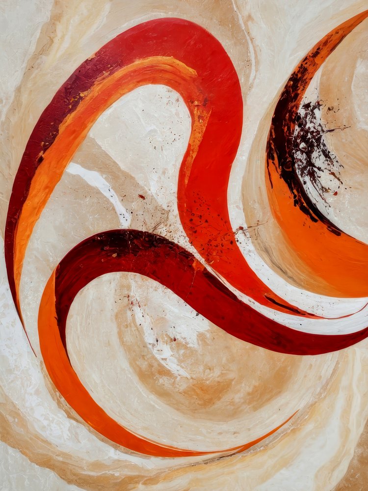 Levendige abstracte krullen door Alpenglow Workshop
