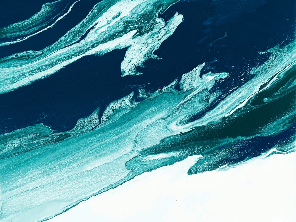 Abstracte oceaangolven door Alyson Storms