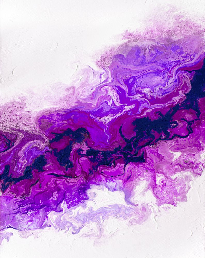 Diep paarse stroom door Alyson Storms