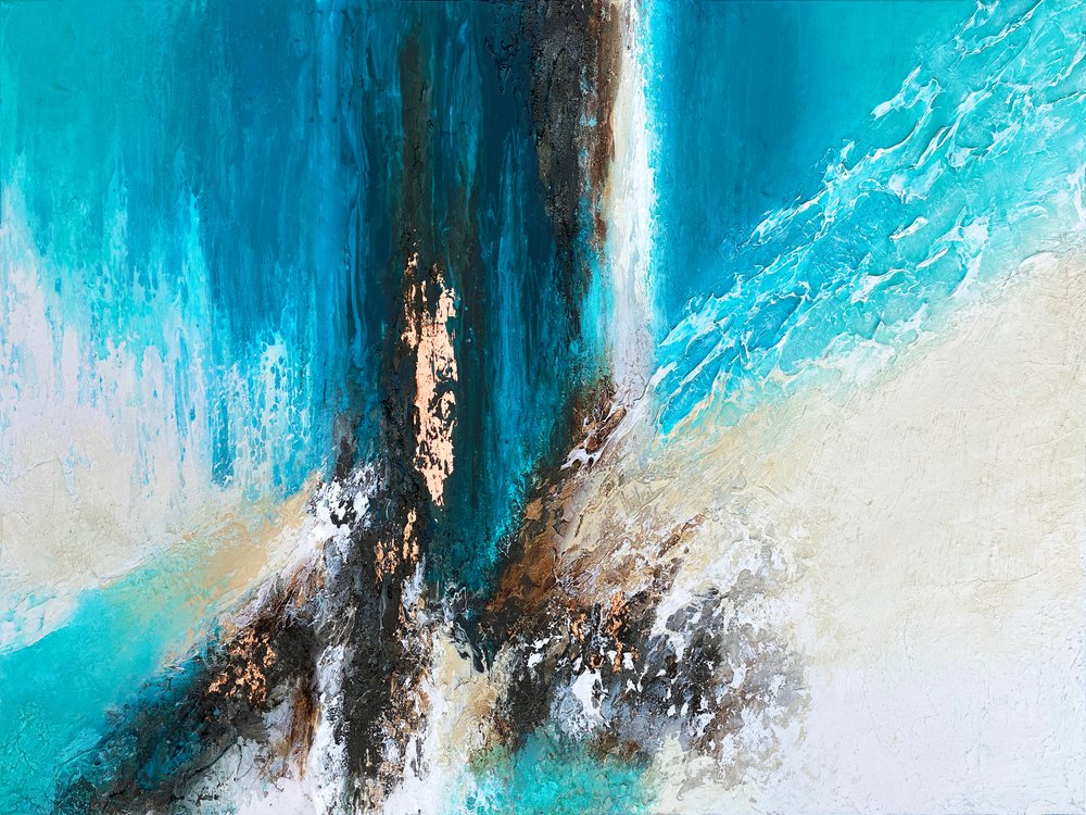 Oceanische stroming met goud door Alyson Storms