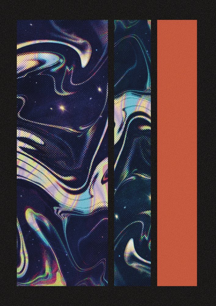 Galaxy Color Block door Amy Louise Baker