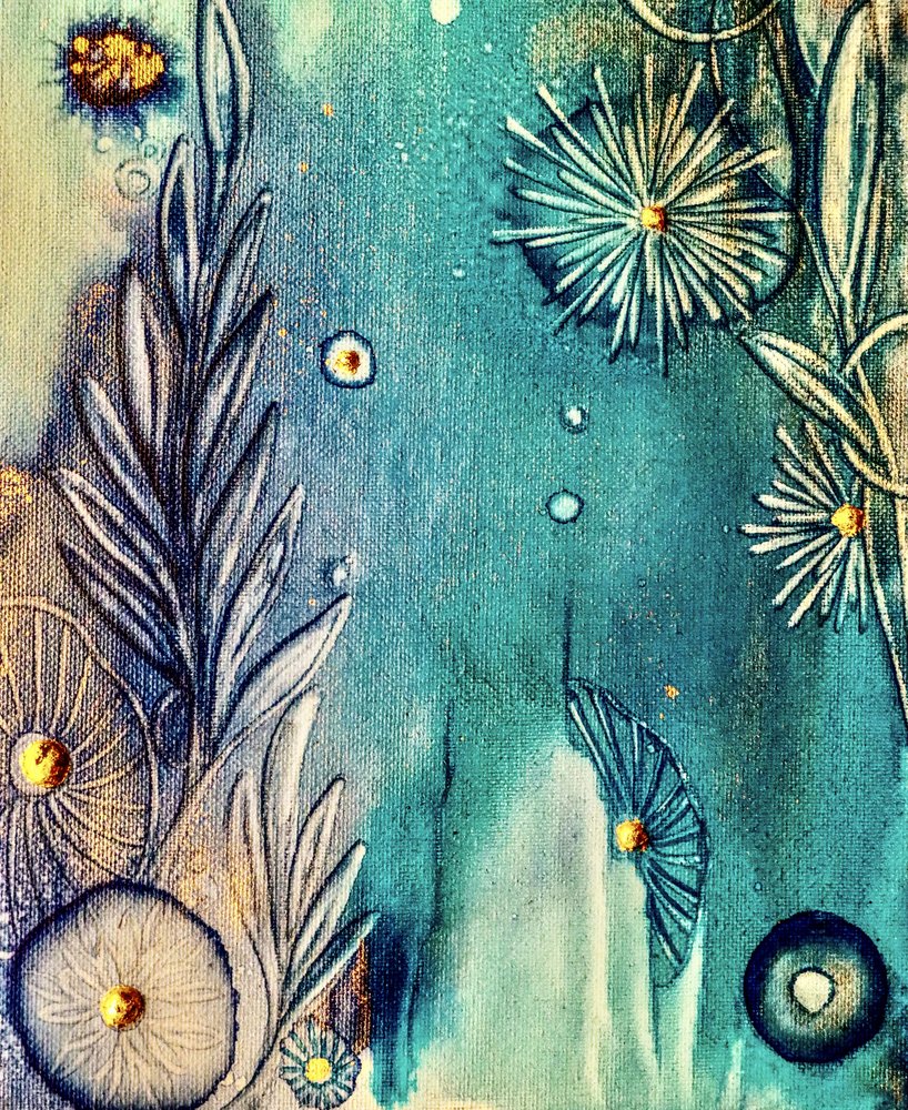 Teal Ocean Garden door Amy Tieman