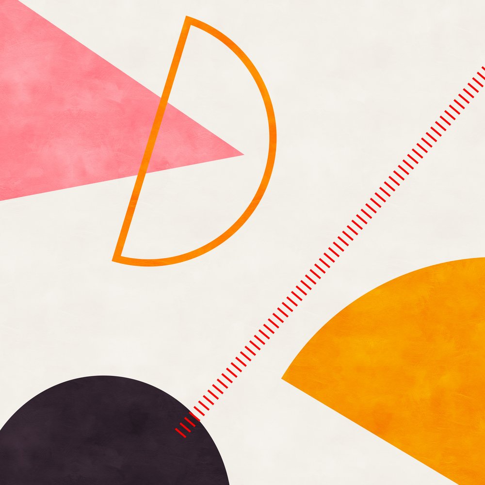 Midden Bauhaus-geometrie 4 door Ana Rut Bre