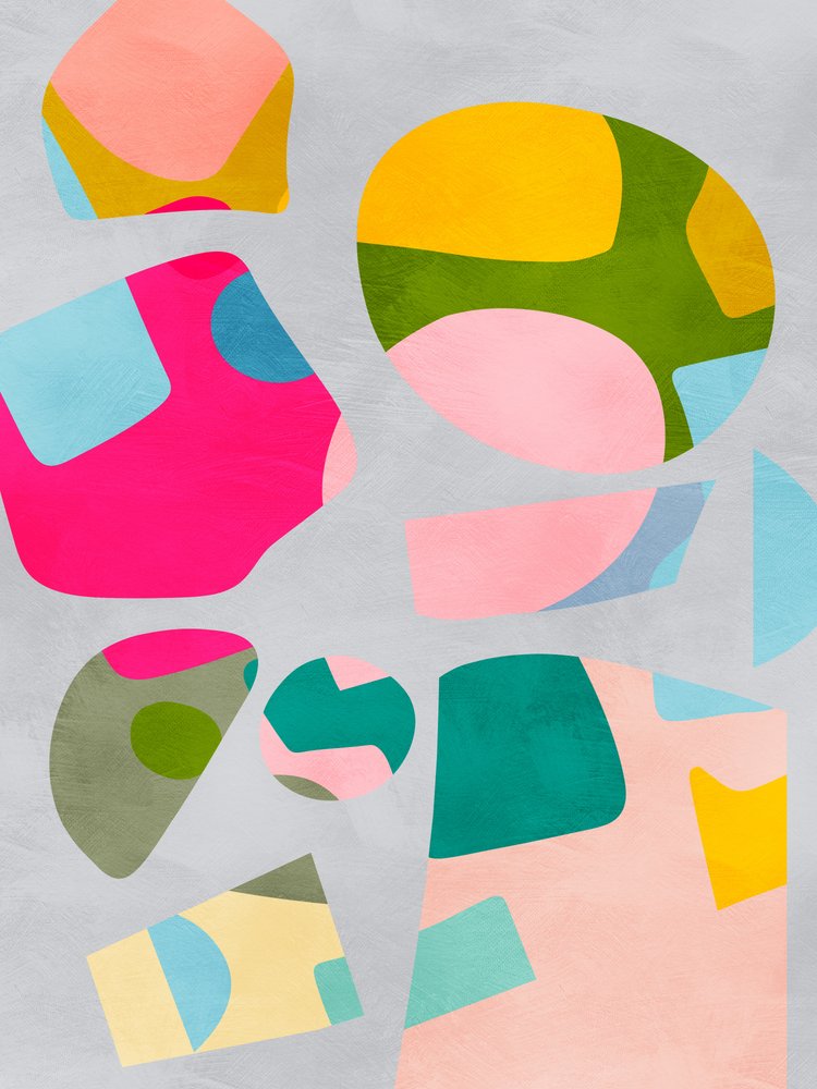 Minimalistisch met kleurrijke uitsnijdingen door Ana Rut Bre