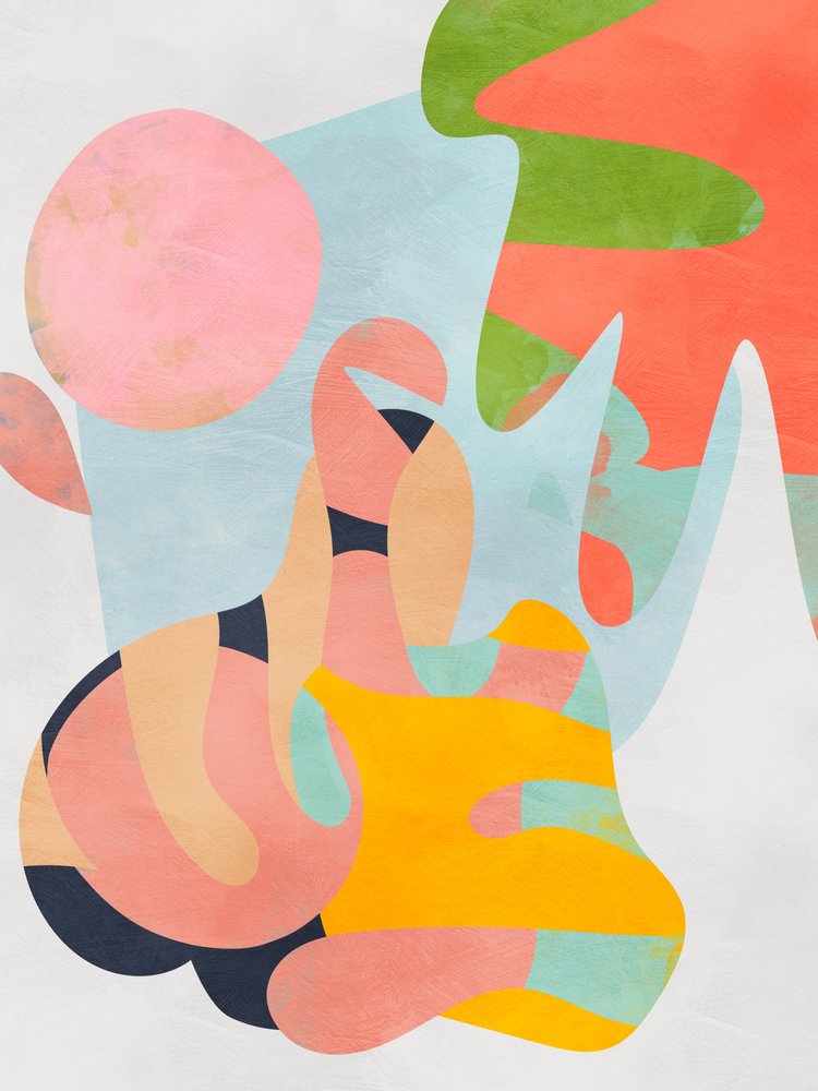 Pastelkleurig uitgesneden door Ana Rut Bre