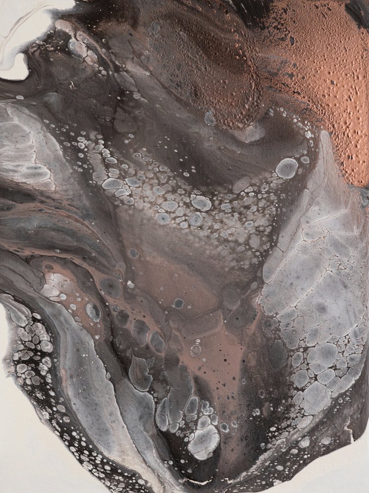 Stroming van gesmolten koper door Anastasiya Devochkina