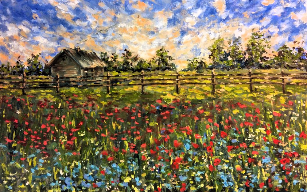 Landschap door Anda Bieza