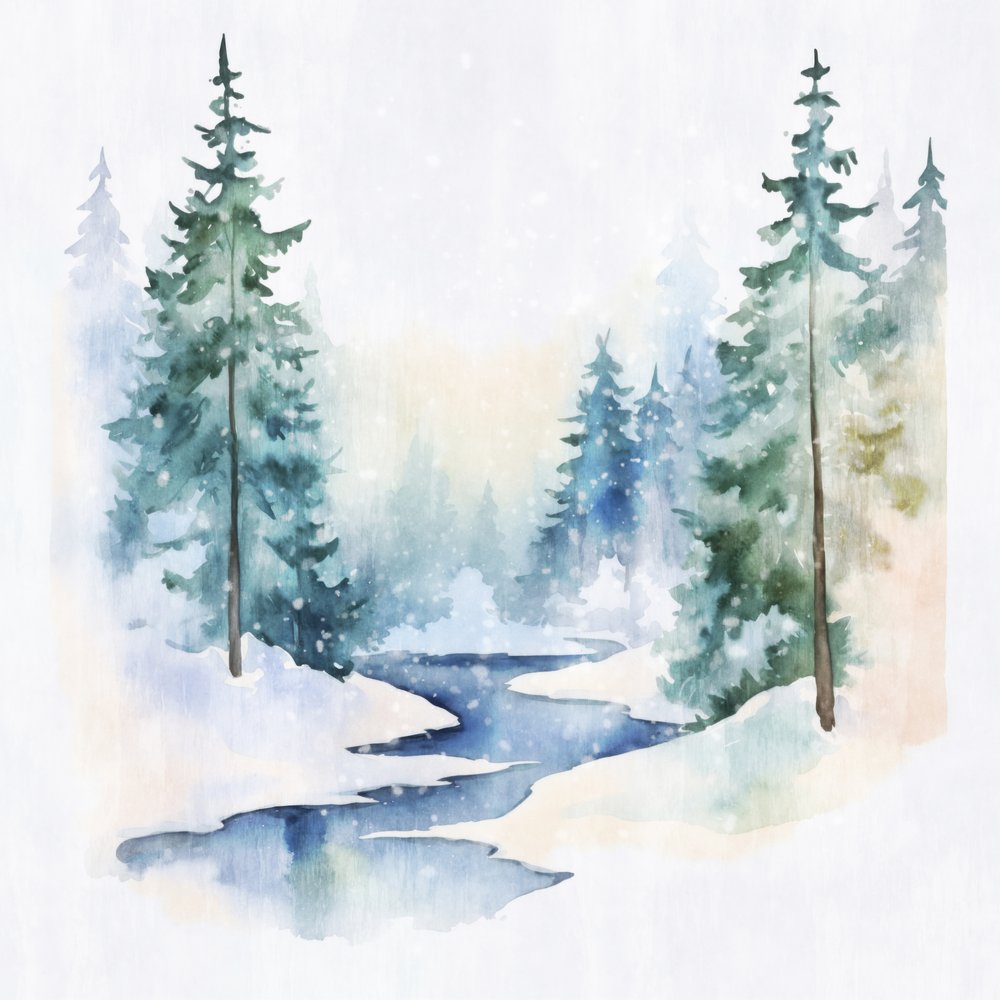 Vredig winterbos door Andrea Haase