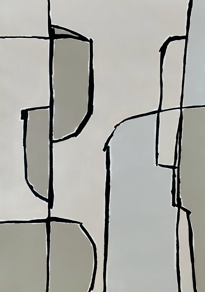 Neutrale abstracte vormen door Andrea Reichhart