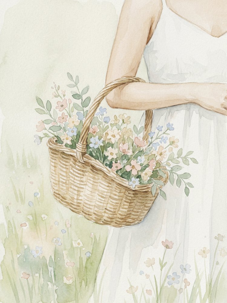 Mand met wilde bloemen door Andreas Magnusson