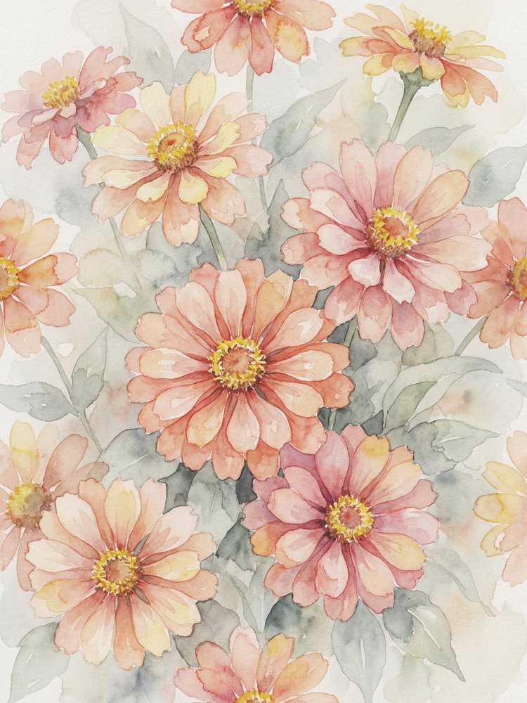 Bloeiende zinnia’s in roze tinten door Andreas Magnusson