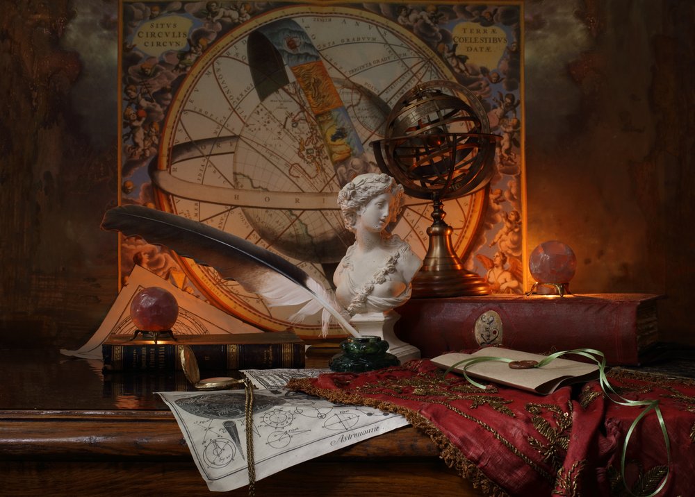 Antiek studeerbureau door Andrey Morozov