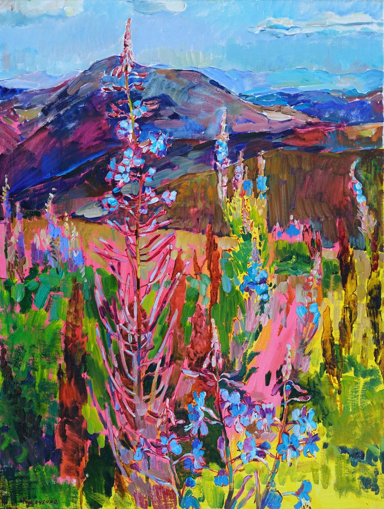 Kleurrijke bergbloemen door Andrii Kutsachenko