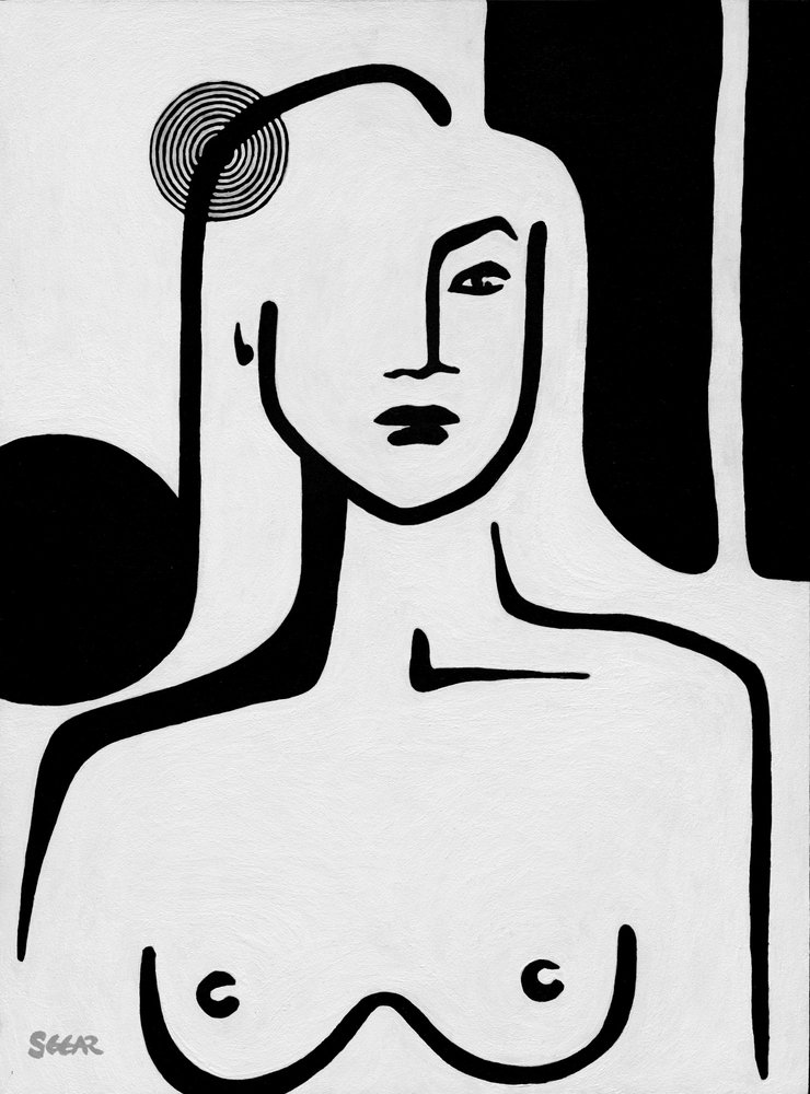 Minimalistisch naaktportret door Angela Seear