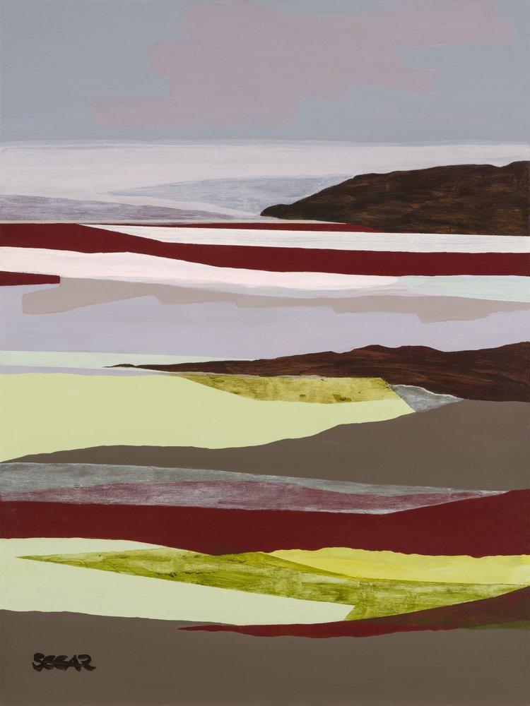 Rustig abstract landschap door Angela Seear