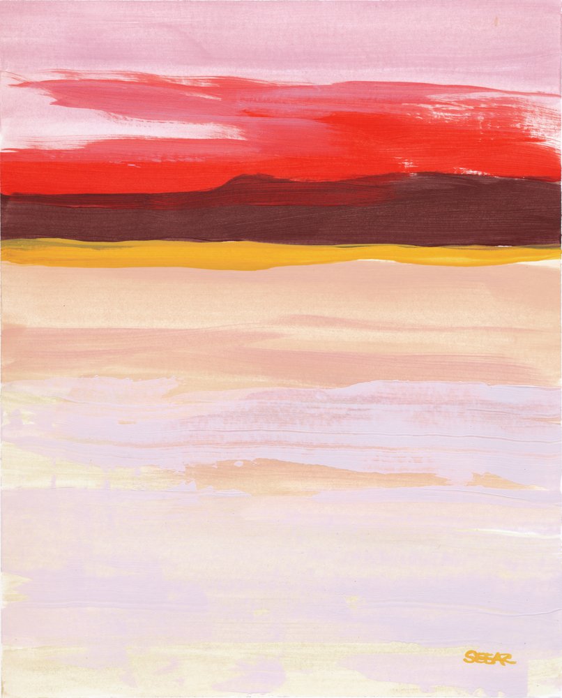 Levendige abstracte horizon door Angela Seear