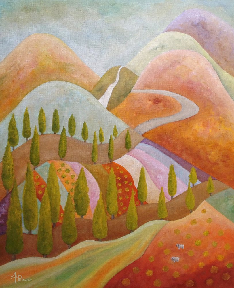 Het platteland van Cypress Hills door Angeles M. Pomata