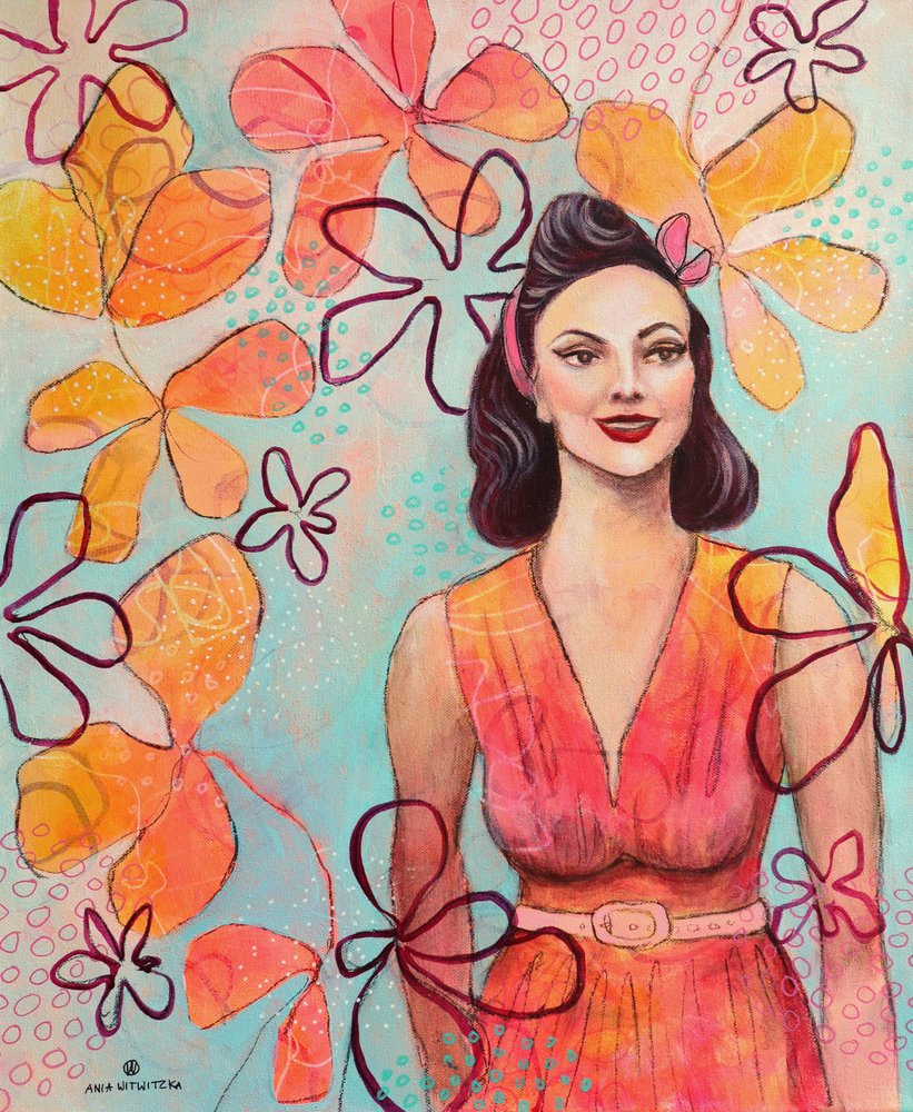 Retro Lady 5 door Ania Witwitzka
