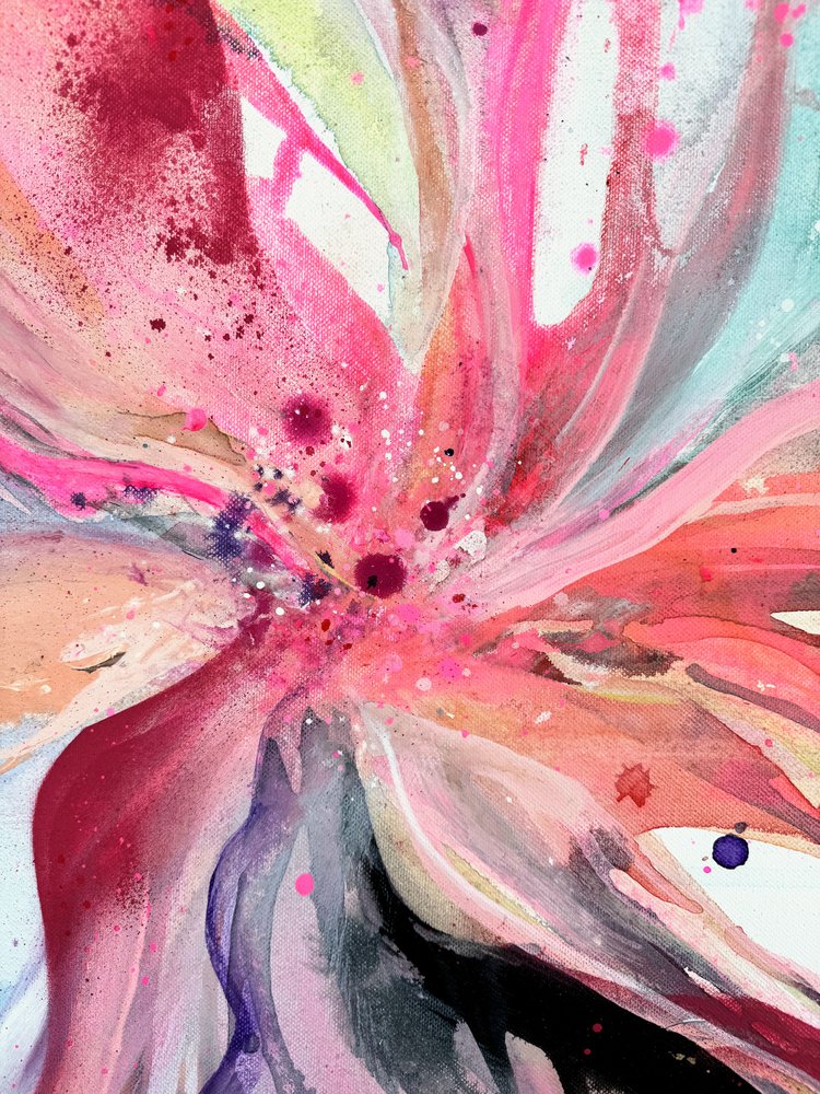 Levendige roze bloei door Anna Viklund