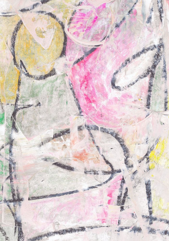 Levendige abstracte penseelstreken door Annick