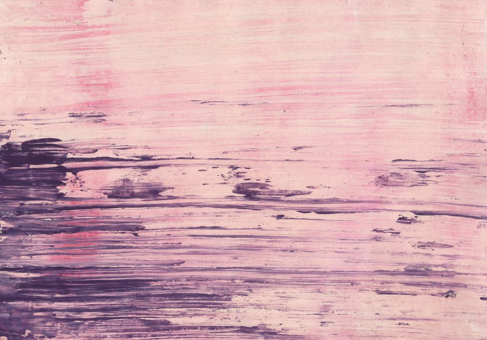 Violetroze abstractie door Annick