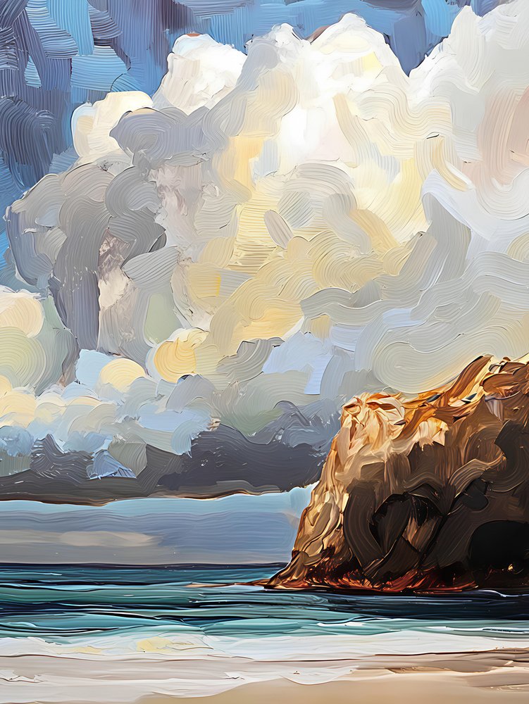 Wolken boven de Gouden Kliffen door Avanesova Elena
