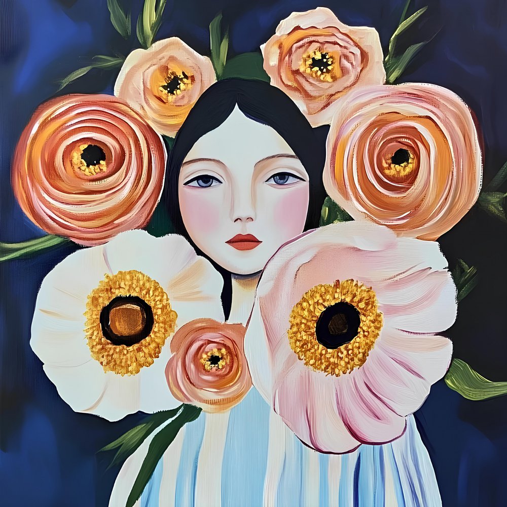 Rustig bloemenportret door Avanesova Elena