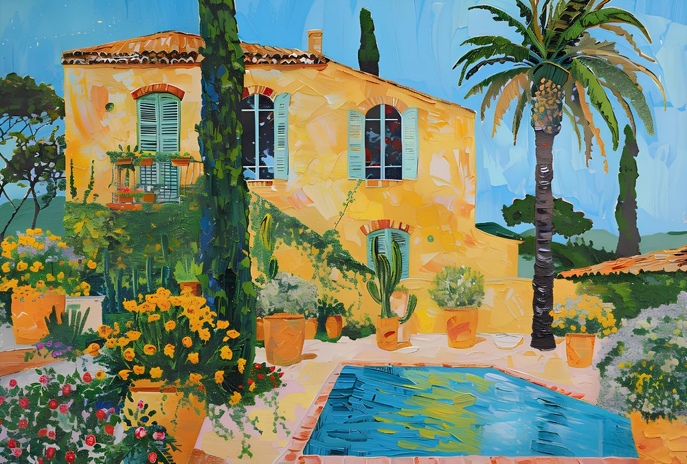 Zonnige mediterrane villa door Avanesova Elena