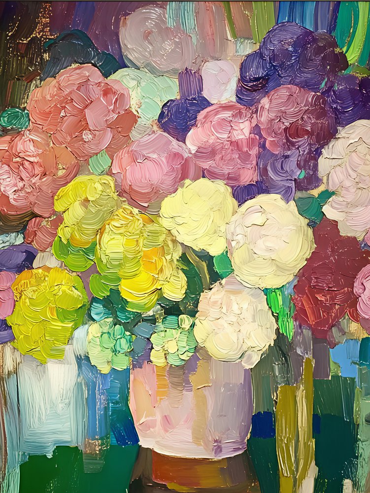 Levendig bloemenboeket door Avanesova Elena