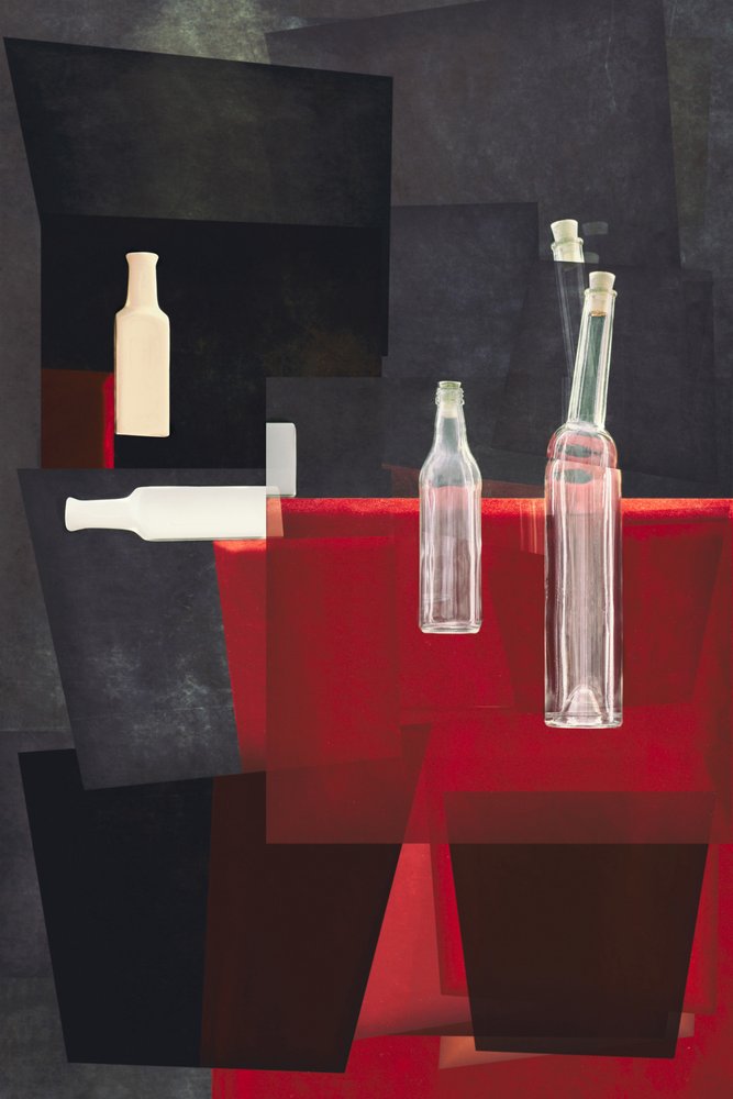 Abstracte flessencompositie door Brig Barkow