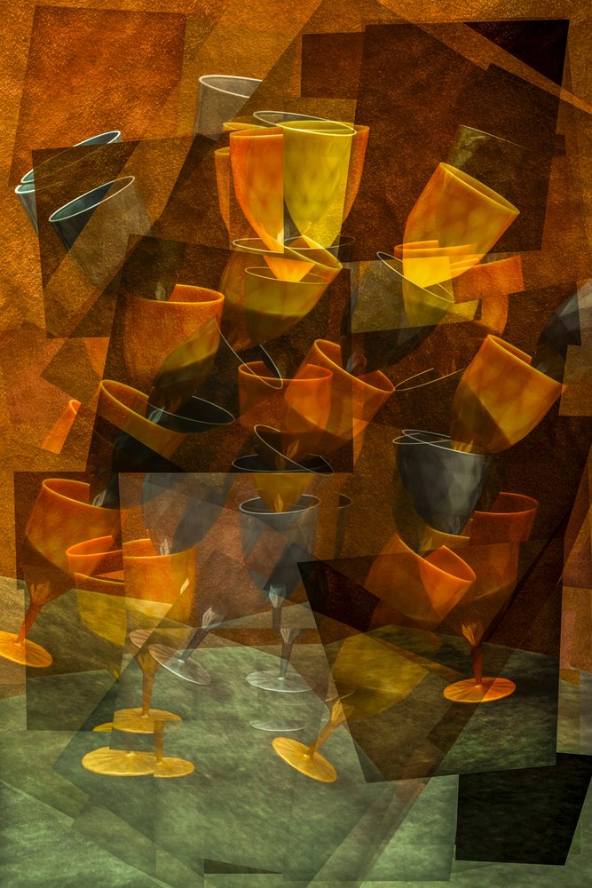 Warme abstracte glazen door Brig Barkow