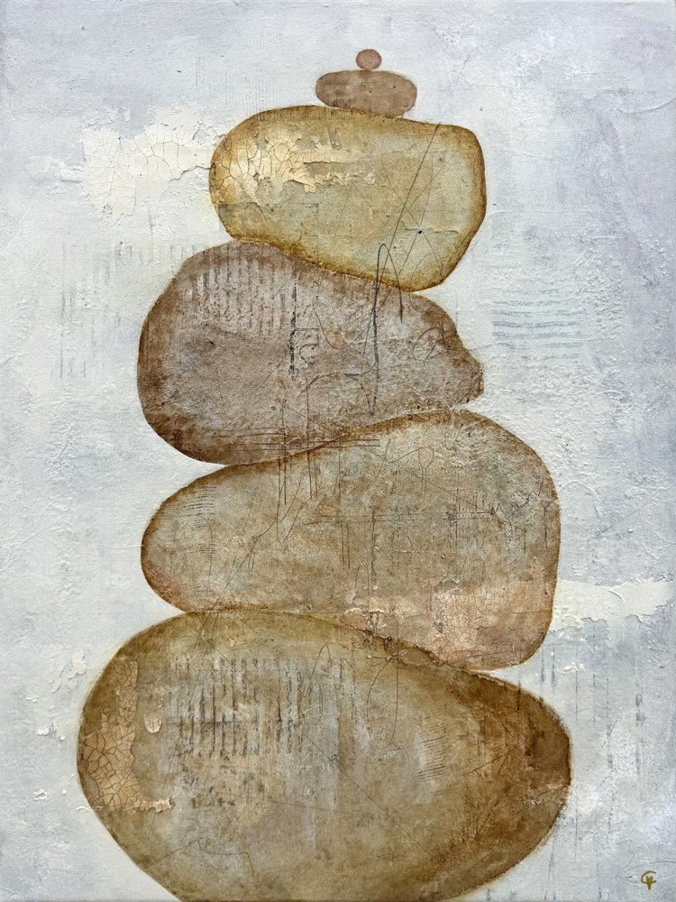 Gestapelde Zen-stenen door Carolina Gårdheim