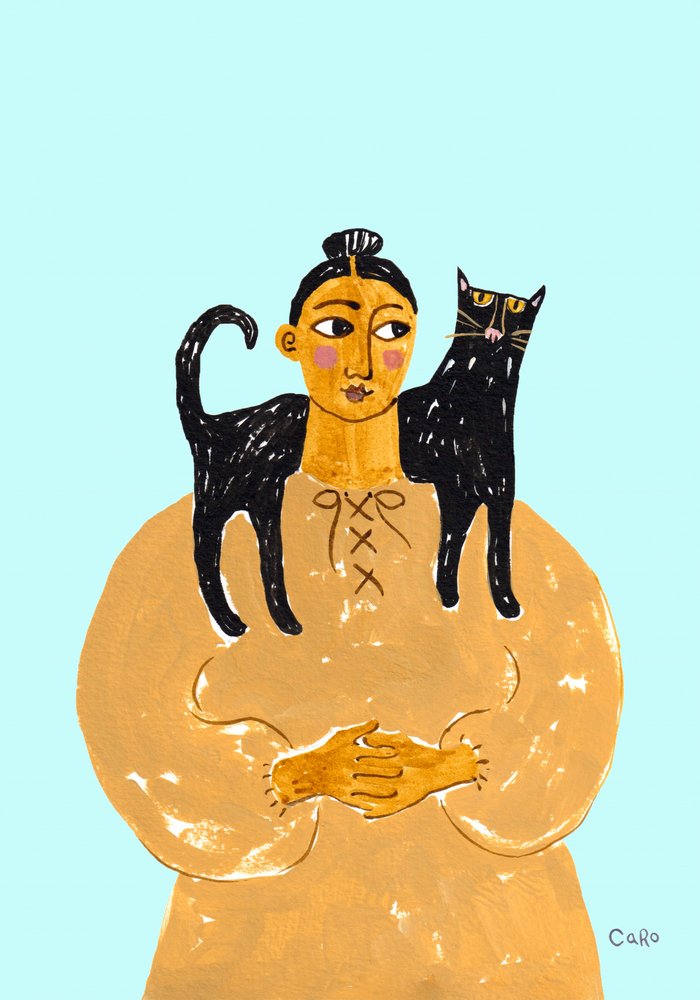 Volkskunst: de kat als metgezel door Caroline Roberts