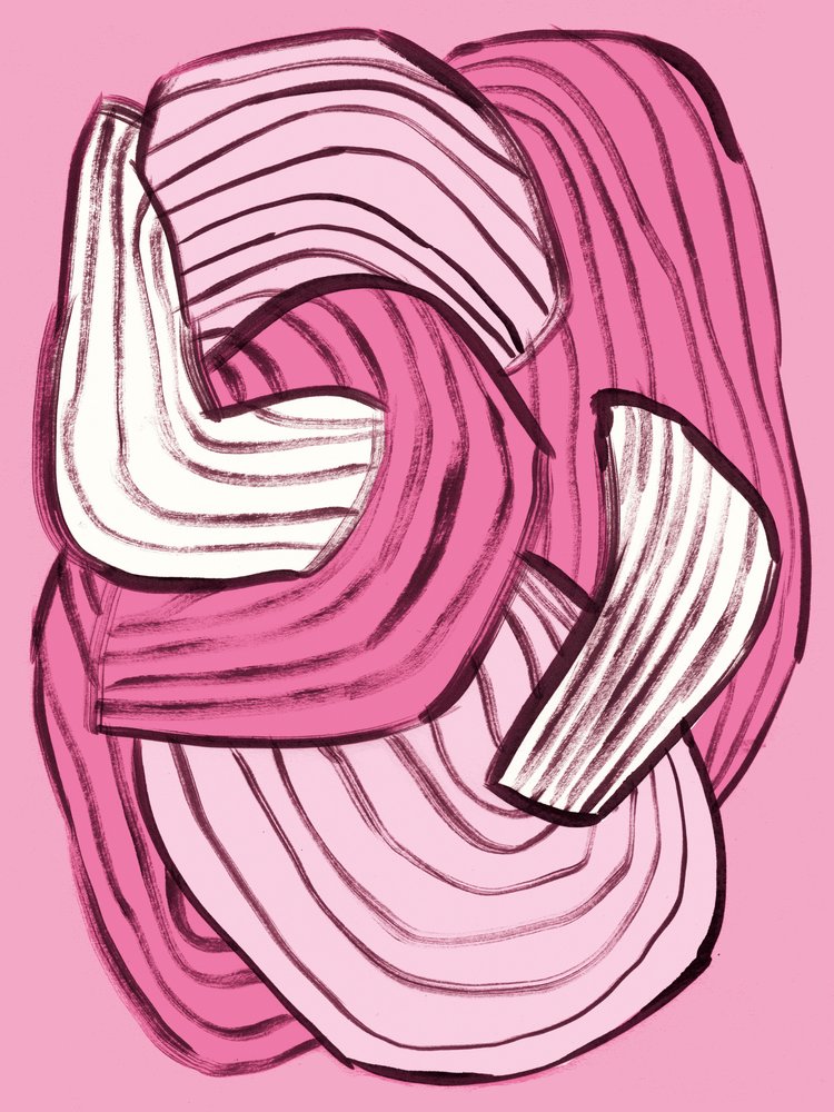 Abstract Pink Flow door Catalina Somolinos