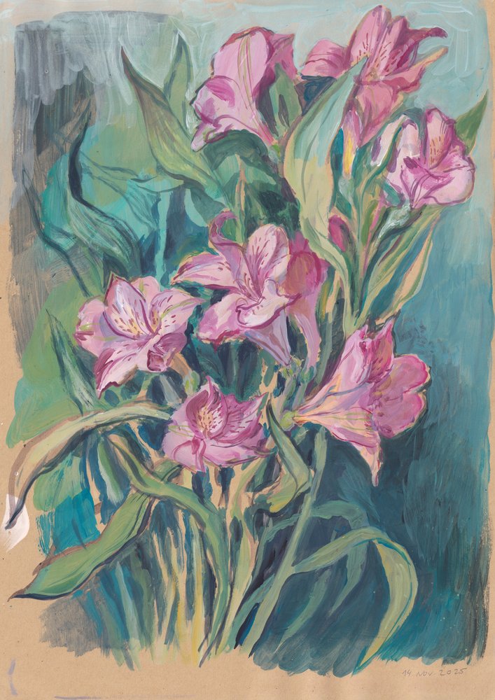 Levendige roze bloemen door Catalina Somolinos