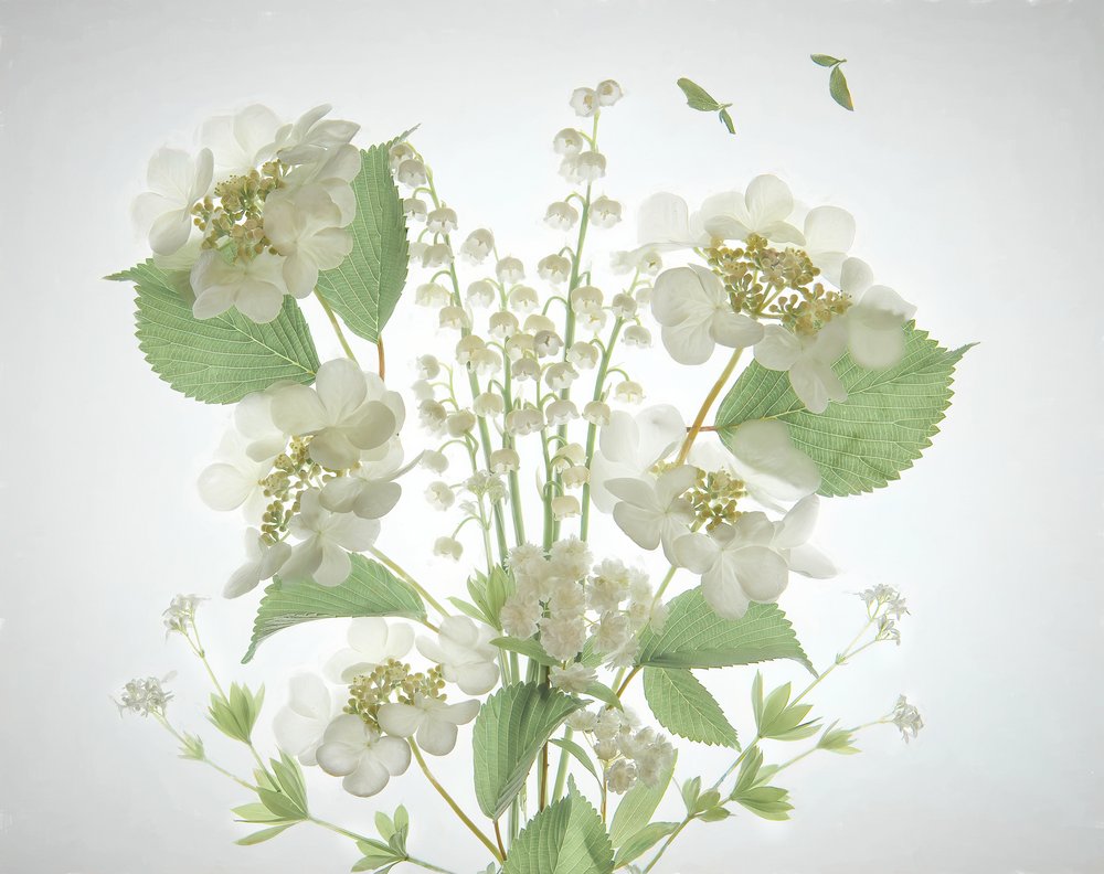 Boeket ‘White Lily Valley’ door Catherine Wang