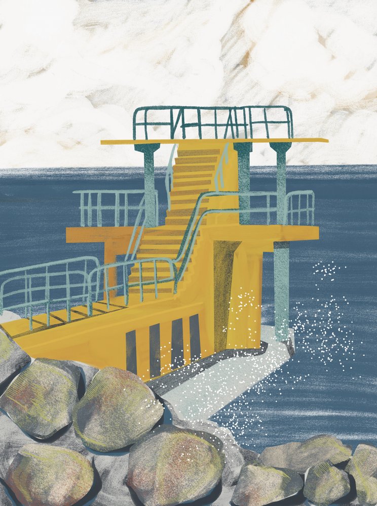 Duikplatform Yellow Ocean door Charlotte Trudgett