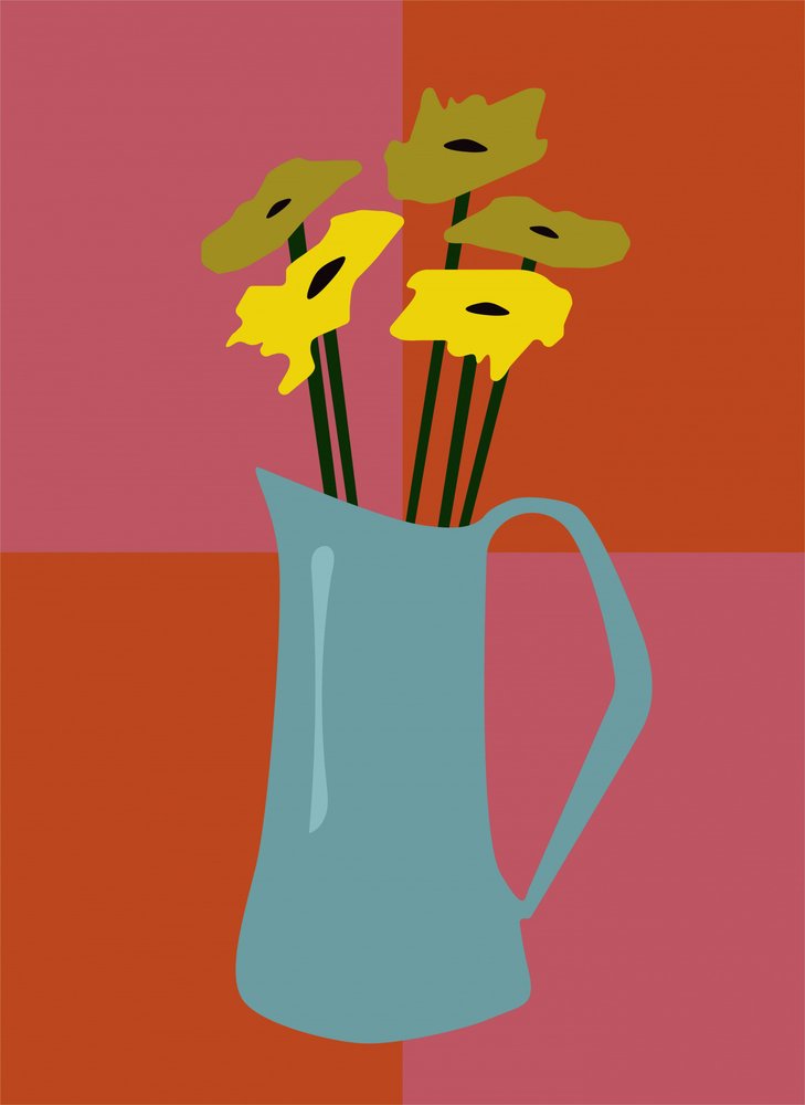 Bloemen in een vaas door Christina Misuro