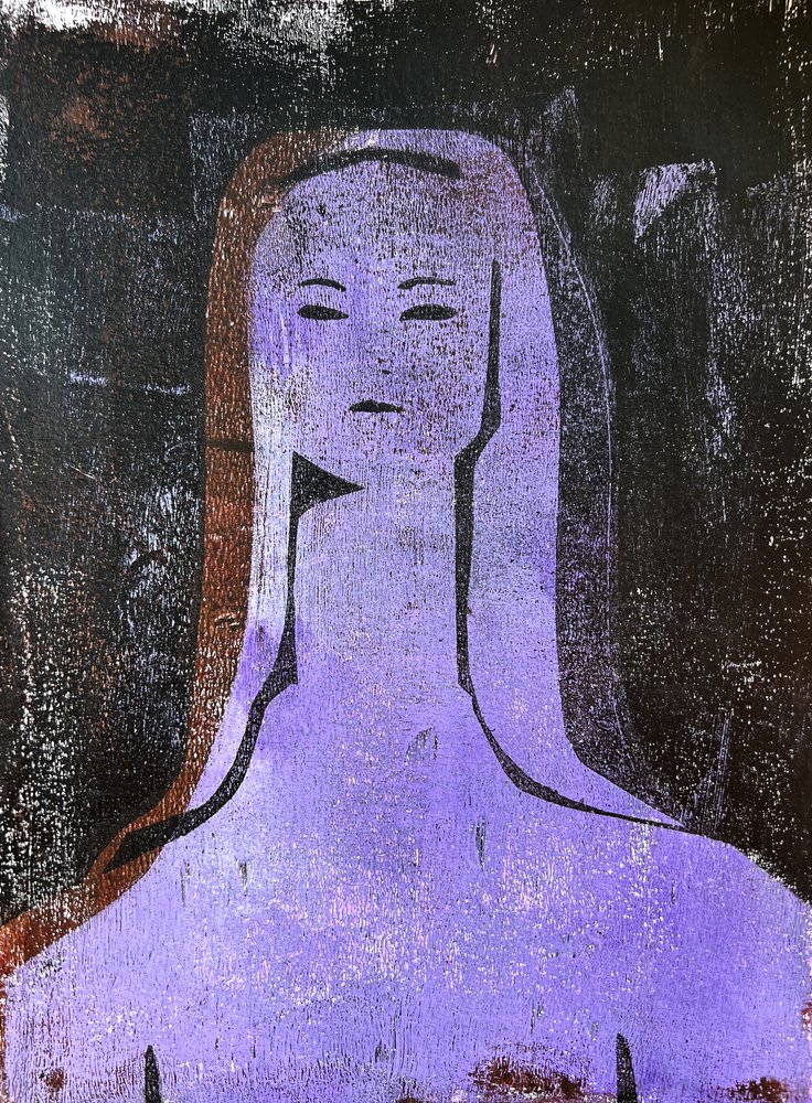 Paarse Dame door Christina Misuro