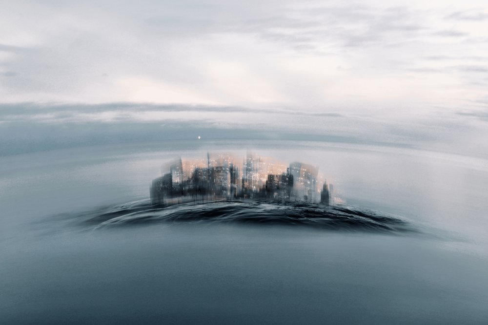 Stad in de mist door Christina Sillen