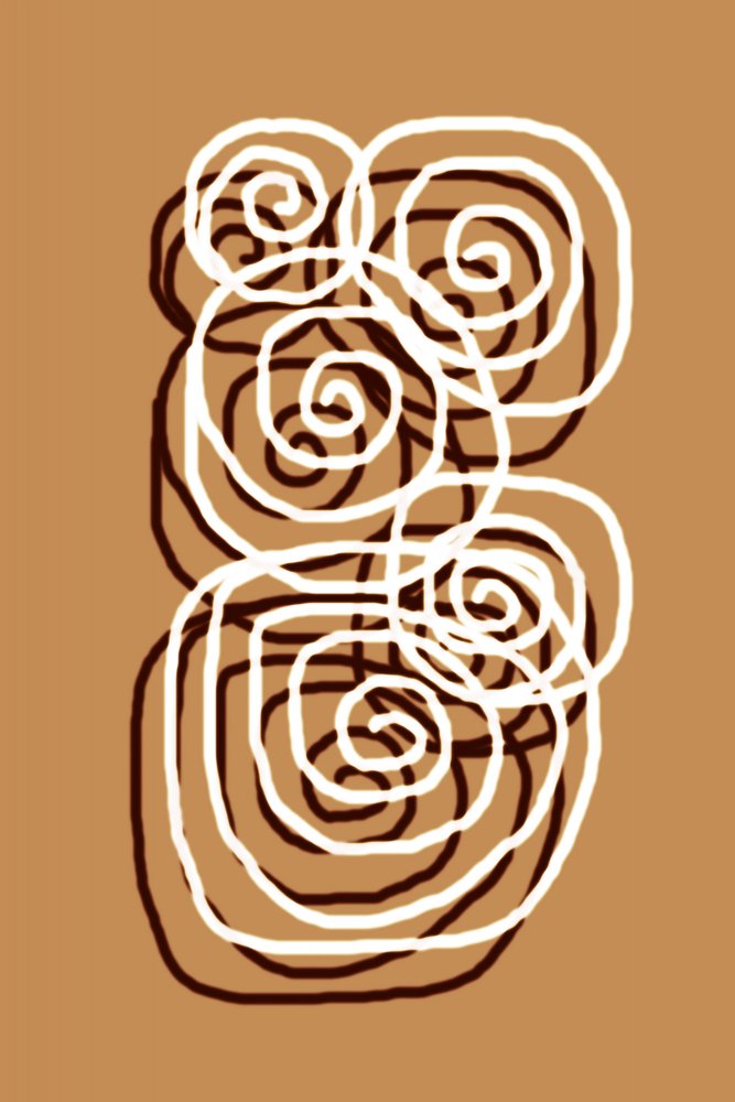 Curling: abstracte krullen door Christina Sillen