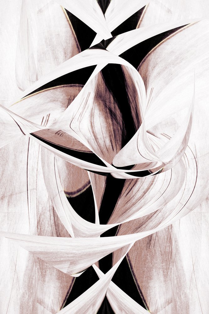 Vloeiende abstracte vormen door Christina Sillen