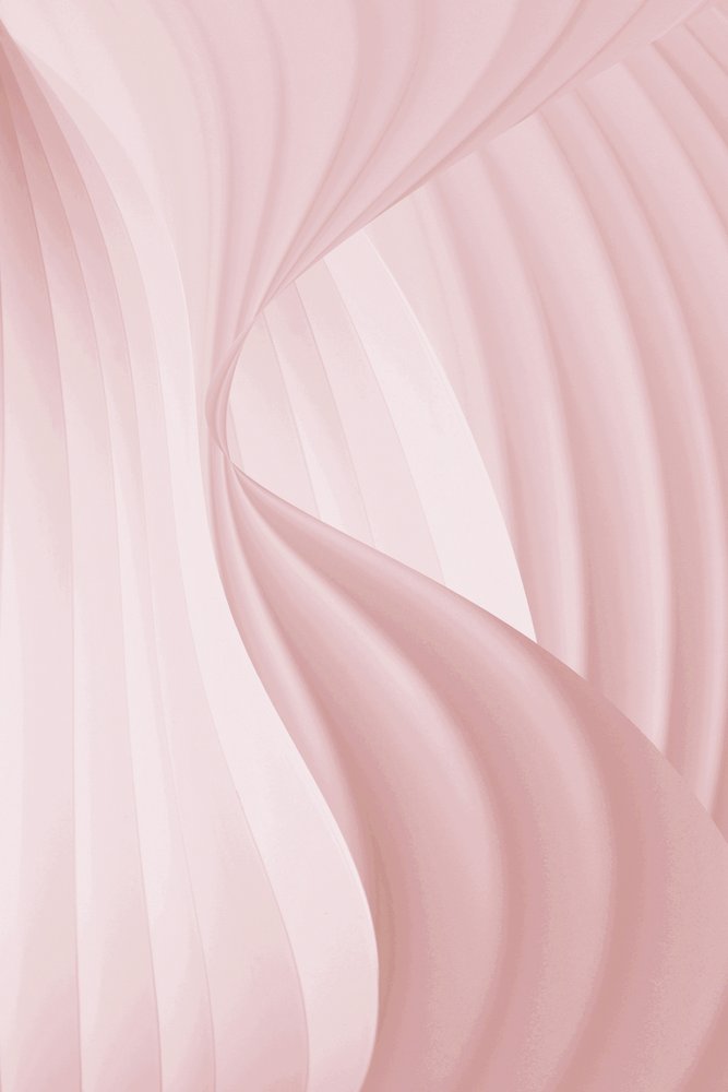 Roze abstracte golven door Christina Sillen