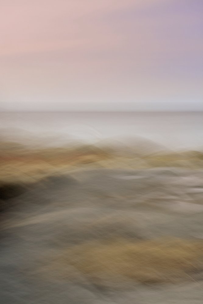 Zachte abstracte horizon door Christina Sillen
