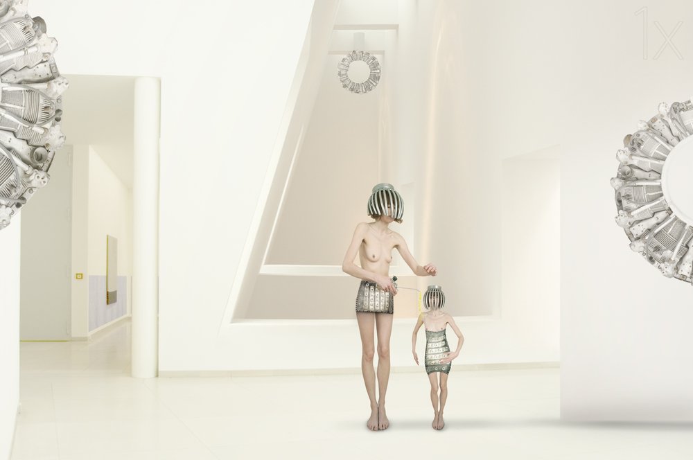 Futuristische, minimalistische figuren door Christine von Diepenbroek