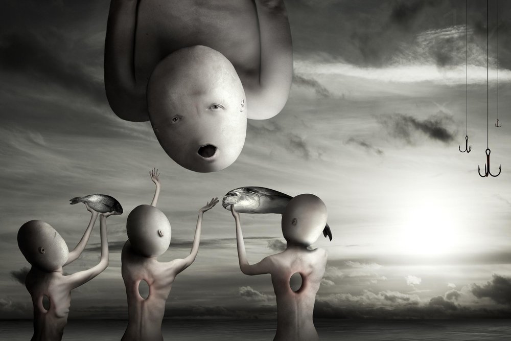 Surrealistisch visoffer door Christophe Kiciak