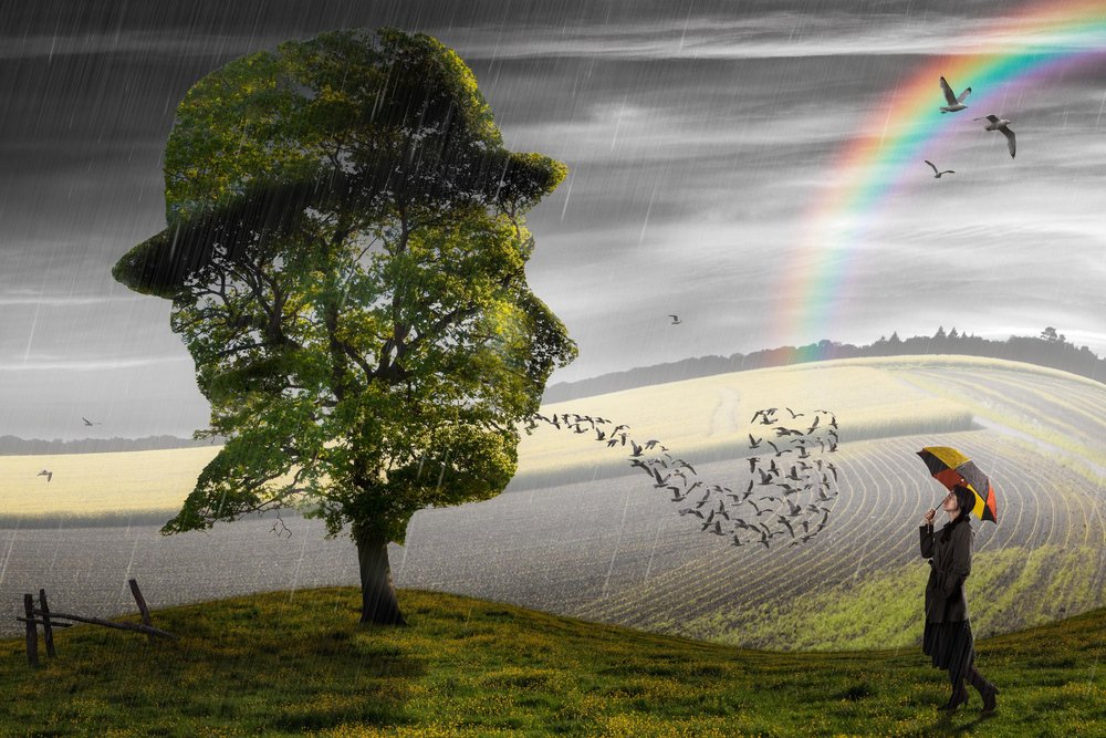 Surrealistische regen en hoop door Christophe Kiciak