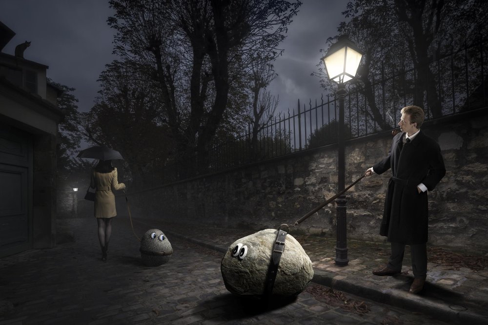 Een speelse wandeling langs de Pet Rocks door Christophe Kiciak