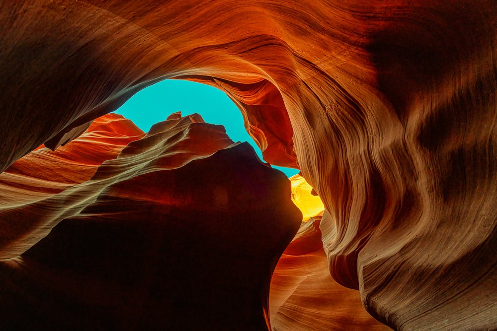 De gloed van Desert Canyon door Chuanxu Ren