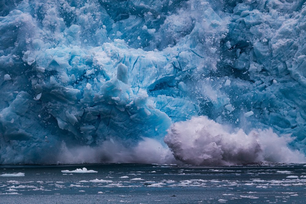 Krachtig afkalven van gletsjers door Chuanxu Ren